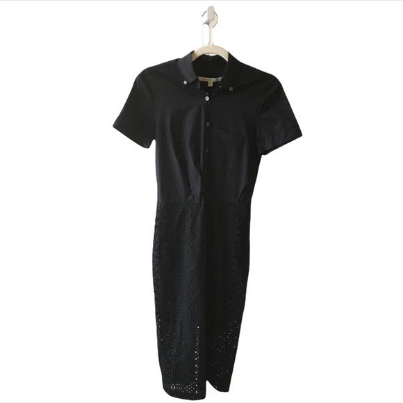 NWT Veronica Beard Pilar Black Eyelet Dress Sz 6 - Picture 5 of 6